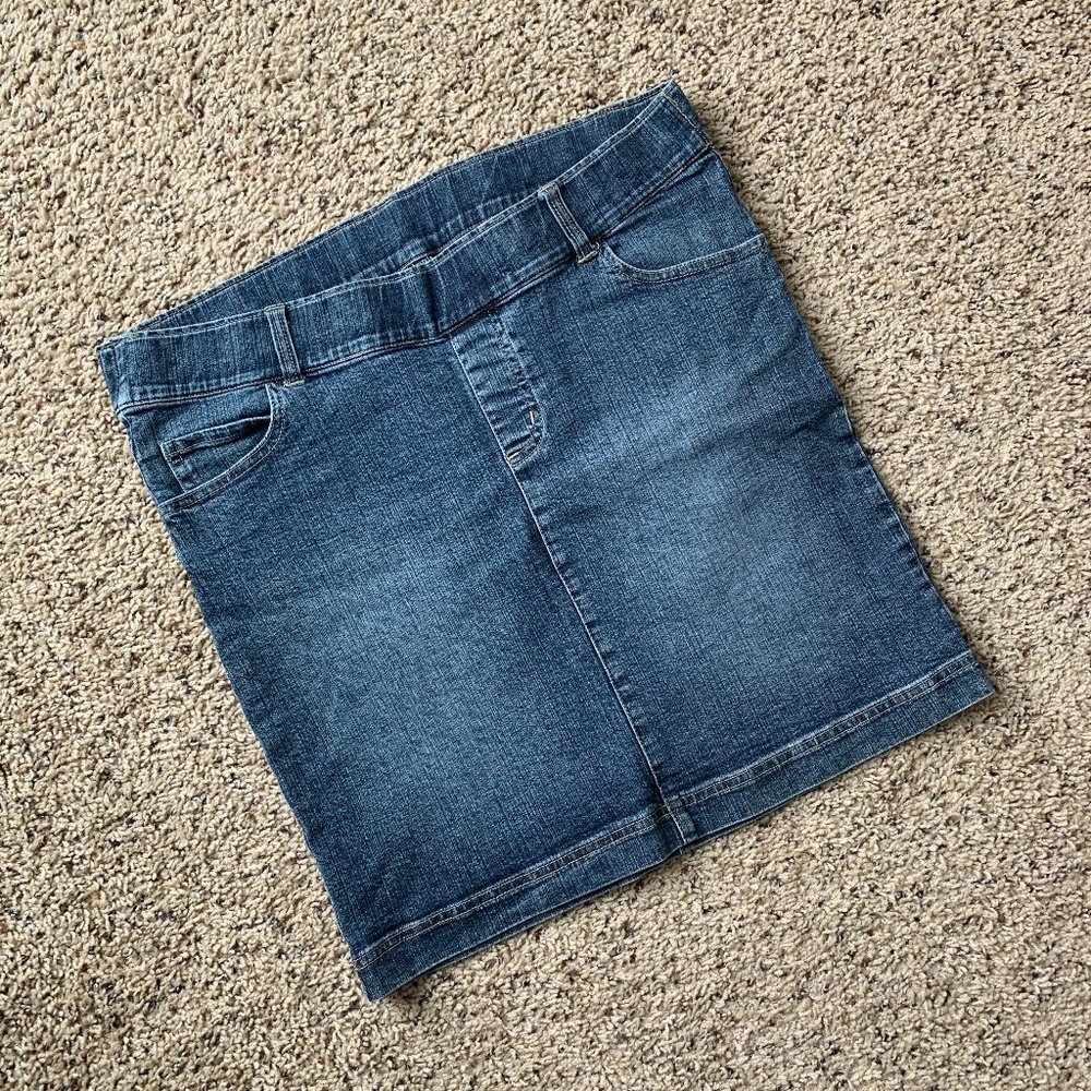 Maternity Babystyle Jean Skirt